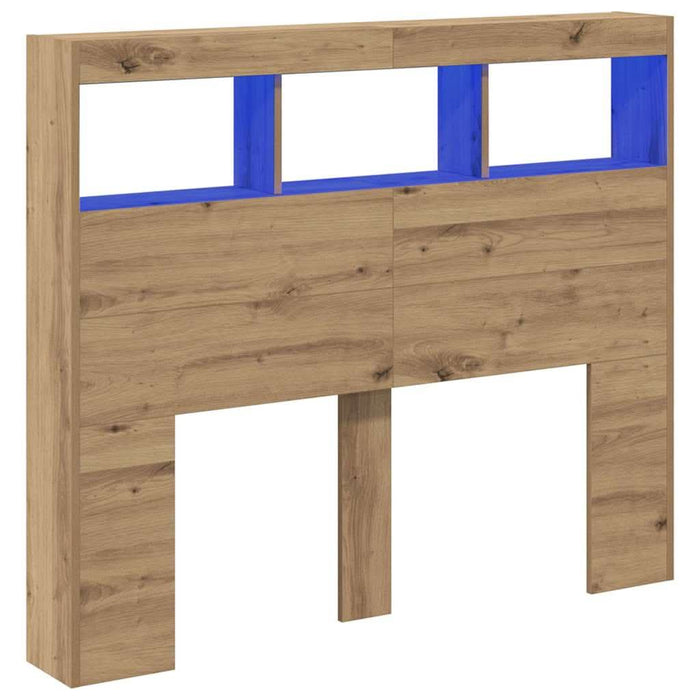 Tăblie cap Stejar Artizanal 120 x 17 x 102 cm Lemn compozit - WALTI WALTI