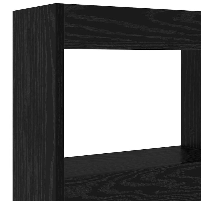 Tăblie cap cu raft Stejar Negru 120 x 17 x 102 cm Lemn compozit - WALTI WALTI