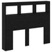 Tăblie cap cu raft Stejar Negru 120 x 17 x 102 cm Lemn compozit - WALTI WALTI