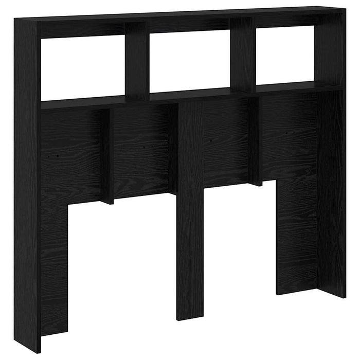 Tăblie cap cu raft Stejar Negru 120 x 17 x 102 cm Lemn compozit - WALTI WALTI