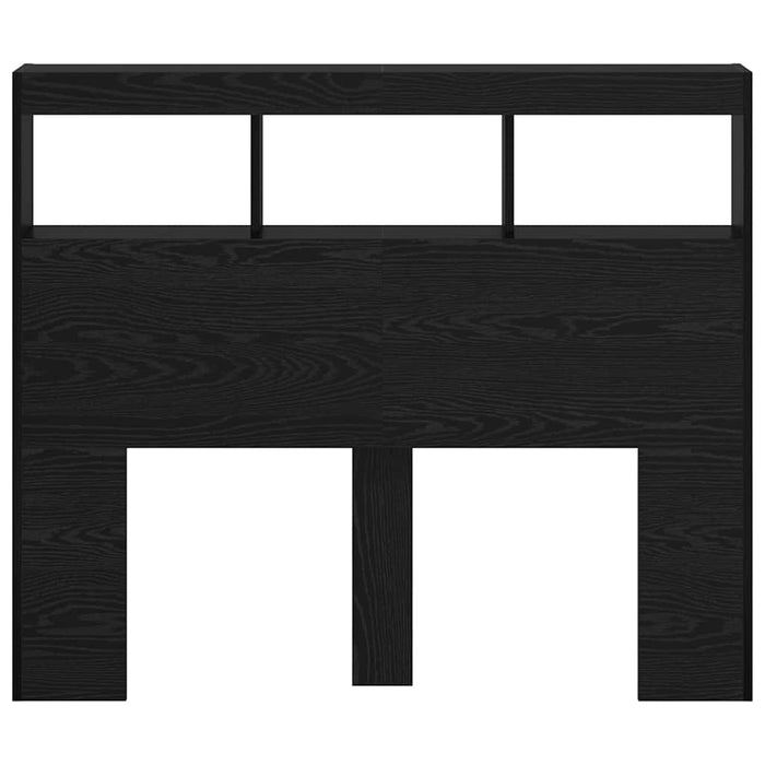 Tăblie cap cu raft Stejar Negru 120 x 17 x 102 cm Lemn compozit - WALTI WALTI