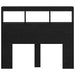 Tăblie cap cu raft Stejar Negru 120 x 17 x 102 cm Lemn compozit - WALTI WALTI