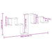 Raft de perete Pe perete Lemn vechi 104.5 x 43 x 10 cm - WALTI WALTI