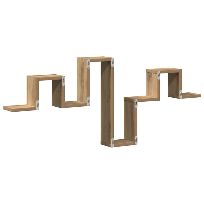 Raft de perete Pe perete Stejar Artizanal 104.5 x 43 x 10 cm - WALTI WALTI