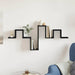 Raft de perete Pe perete Stejar Negru 104.5 x 43 x 10 cm - WALTI WALTI