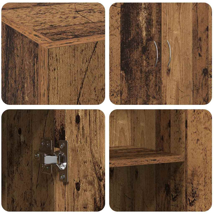 Dulap de birou cu raft Lemn vechi 60 x 32 x 77.5 Lemn compozit - WALTI WALTI