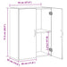 Dulap de birou cu raft Lemn vechi 60 x 32 x 77.5 Lemn compozit - WALTI WALTI