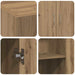 Dulap de birou stejar artizanal 60 x 32 x 77.5 Lemn compozit - WALTI WALTI