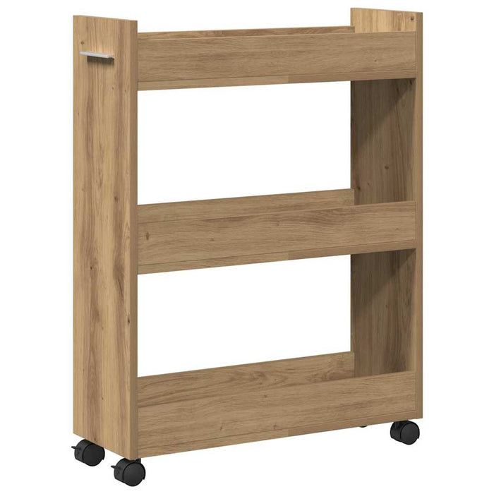 Dulap cu roata Stejar Artizanal 60 x 22 x 79 cm - WALTI WALTI