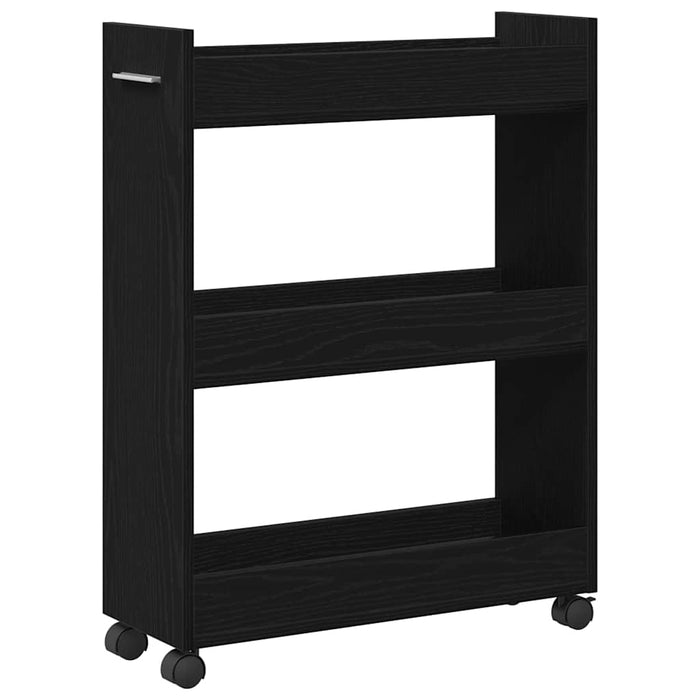 Dulap cu roata Stejar Negru 60 x 22 x 79 cm - WALTI WALTI