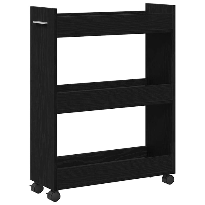 Dulap cu roata Stejar Negru 60 x 22 x 79 cm - WALTI WALTI