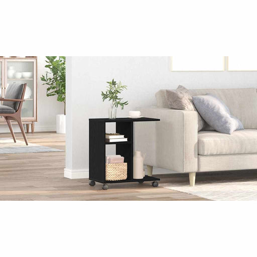 Masă laterală Stejar negru 50 x 30 x 55 cm Lemn compozit - WALTI WALTI