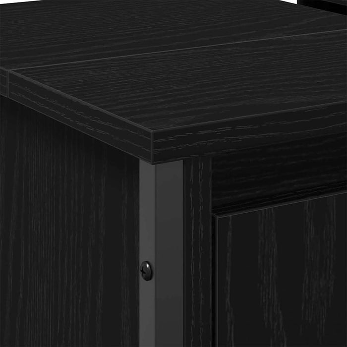 Dulap pentru Chiuvetă cu ușă Stejar Negru 60 x 35 x 60 cm - WALTI WALTI