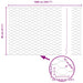 Gard hexagonal Gri 0,8 x 10 m PVC - WALTI WALTI