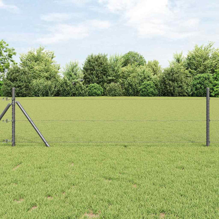 Gard hexagonal Gri 0.8 x 50 m Oțel - WALTI WALTI