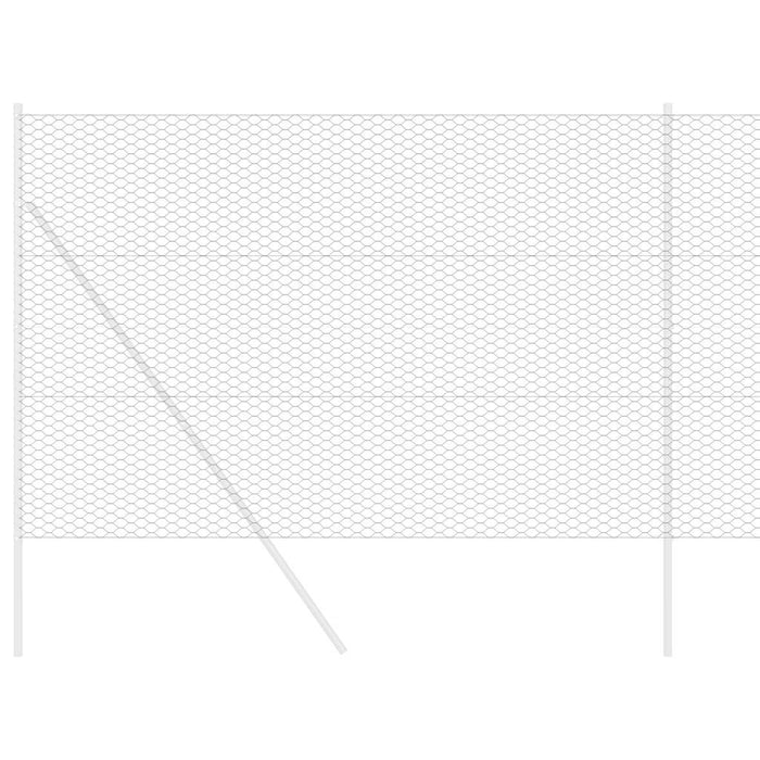 Gard hexagonal Gri 1.5 x 50 m Oțel - WALTI WALTI