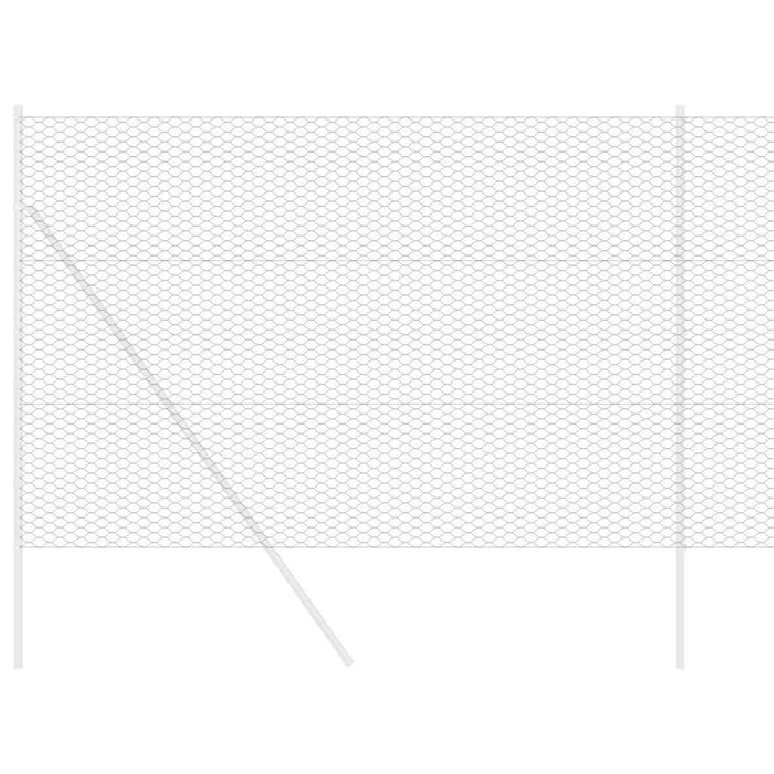 Gard hexagonal Gri 1.6 x 50 m Oțel - WALTI WALTI