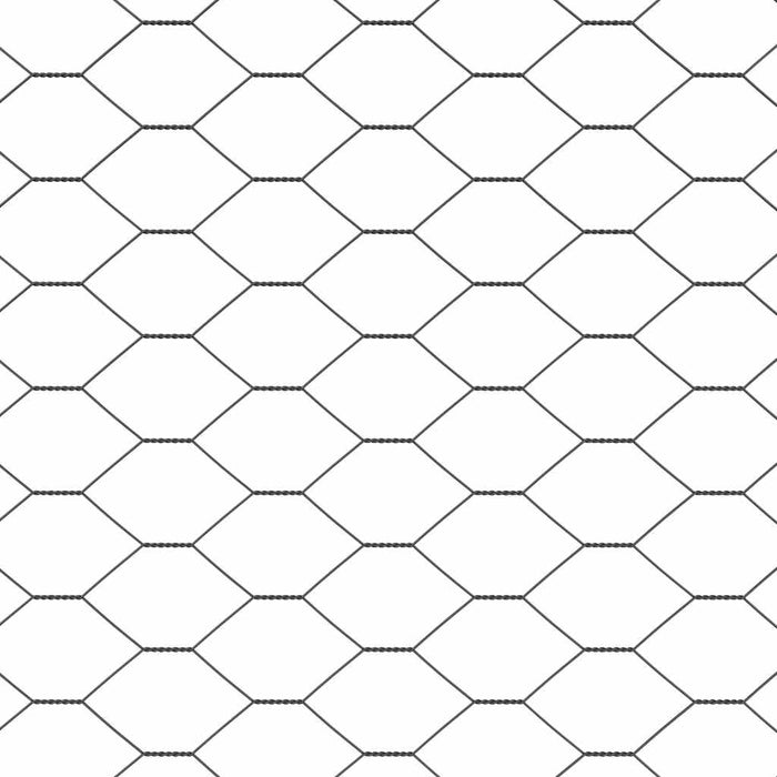 Gard hexagonal Gri 0.5 x 100 m Oțel - WALTI WALTI