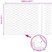 Gard hexagonal Gri 0.5 x 100 m Oțel - WALTI WALTI