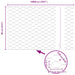 Gard hexagonal Gri 0,6 x 100 m PVC - WALTI WALTI