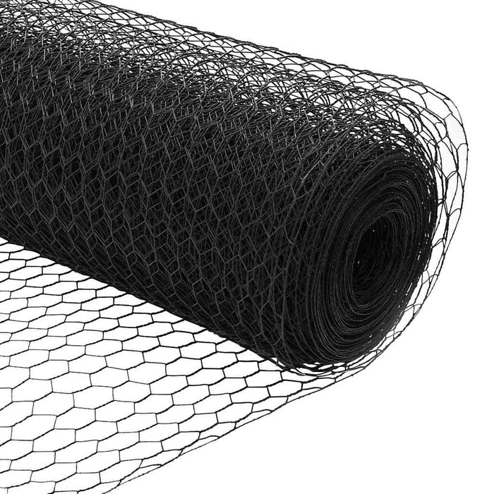 Gard hexagonal Gri 0,8 x 100 m PVC - WALTI WALTI