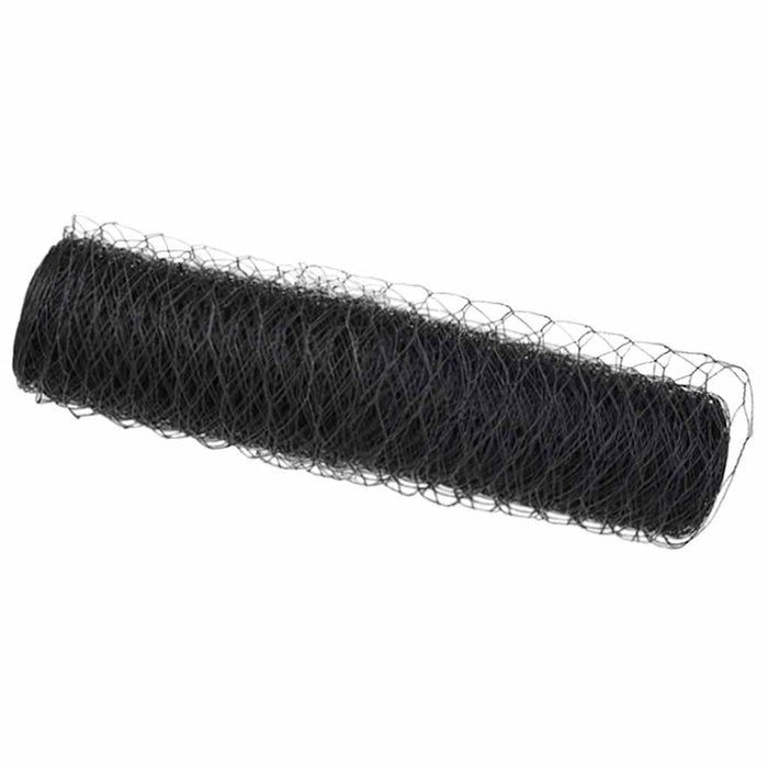 Gard hexagonal Gri 0,8 x 100 m PVC - WALTI WALTI