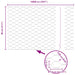 Gard hexagonal Gri 0,8 x 100 m PVC - WALTI WALTI