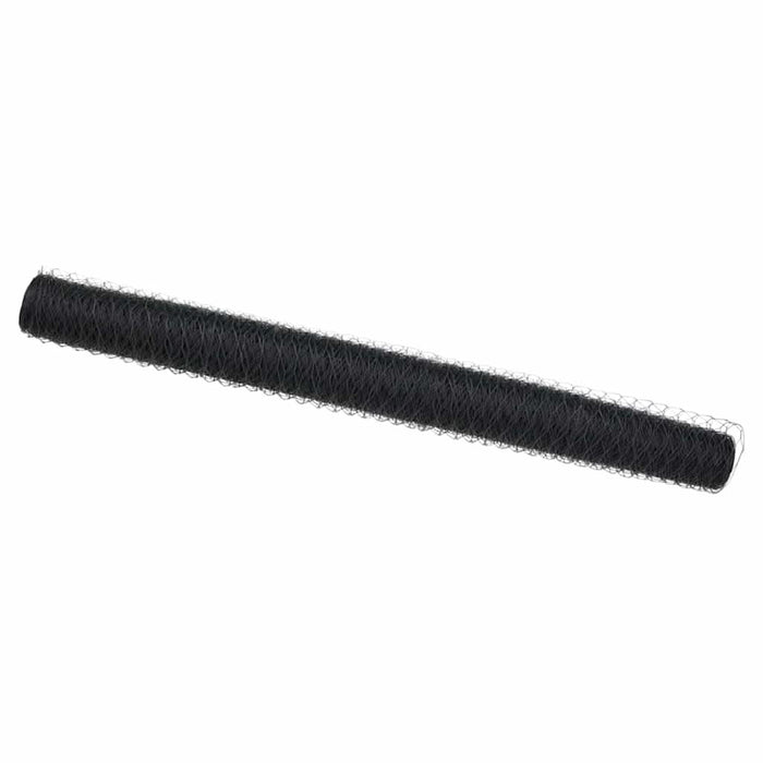 Gard hexagonal Gri 1,4 x 100 m PVC - WALTI WALTI