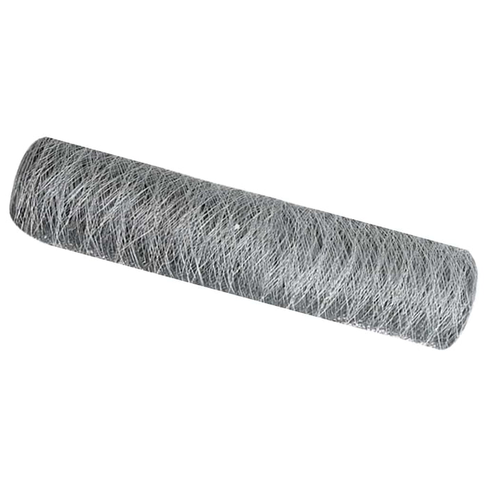 Gard hexagonal Argintiu 0,4 x 10 m Oțel galvanizat - WALTI WALTI