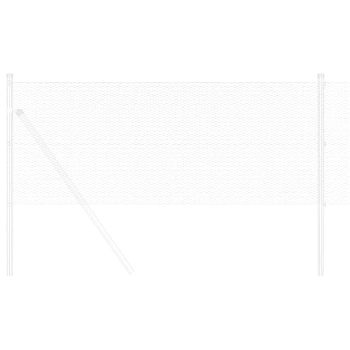 Gard hexagonal Argintiu 0,8 x 10 m Oțel galvanizat - WALTI WALTI