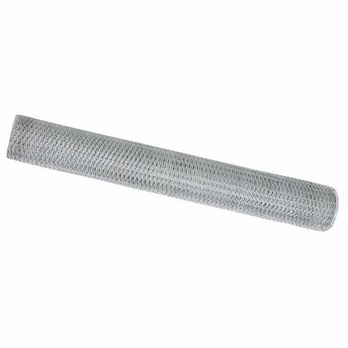 Gard hexagonal Argintiu 1 x 10 m Oțel galvanizat - WALTI WALTI