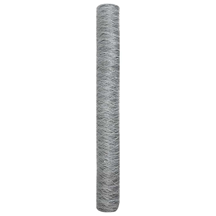 Gard hexagonal Argintiu 1,2 x 10 m Oțel galvanizat - WALTI WALTI