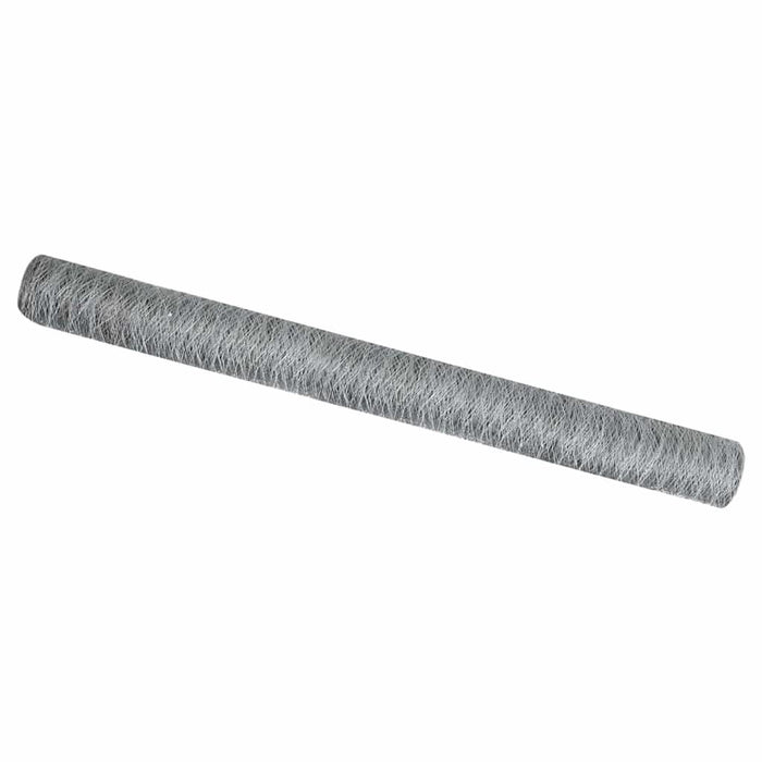 Gard hexagonal Argintiu 1,5 x 10 m Oțel galvanizat - WALTI WALTI