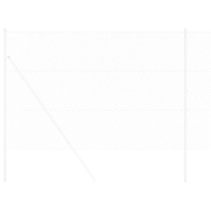 Gard hexagonal Argintiu 1,5 x 10 m Oțel galvanizat - WALTI WALTI
