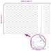 Gard hexagonal Argintiu 0,4 x 25 m Oțel galvanizat - WALTI WALTI