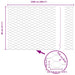 Gard hexagonal Argintiu 0,8 x 25 m Oțel galvanizat - WALTI WALTI