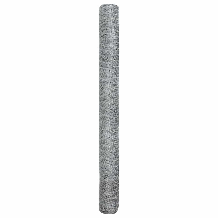 Gard hexagonal Argintiu 1,6 x 50 m Oțel galvanizat - WALTI WALTI