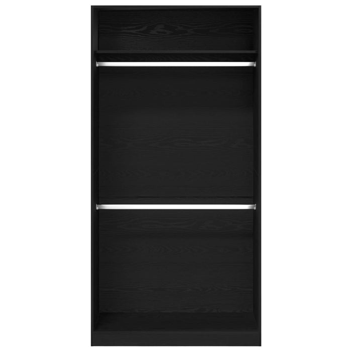 Dulap cu raft Stejar Negru 100 x 50 x 200 cm Lemn compozit - WALTI WALTI