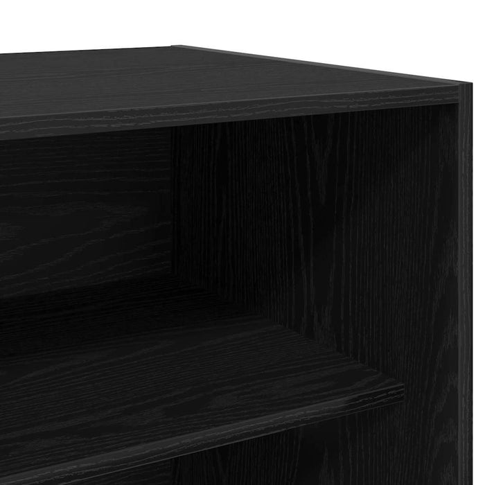 Dulap cu raft Stejar negru 80 x 50 x 200 cm Lemn compozit - WALTI WALTI