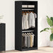 Dulap cu raft Stejar negru 80 x 50 x 200 cm Lemn compozit - WALTI WALTI