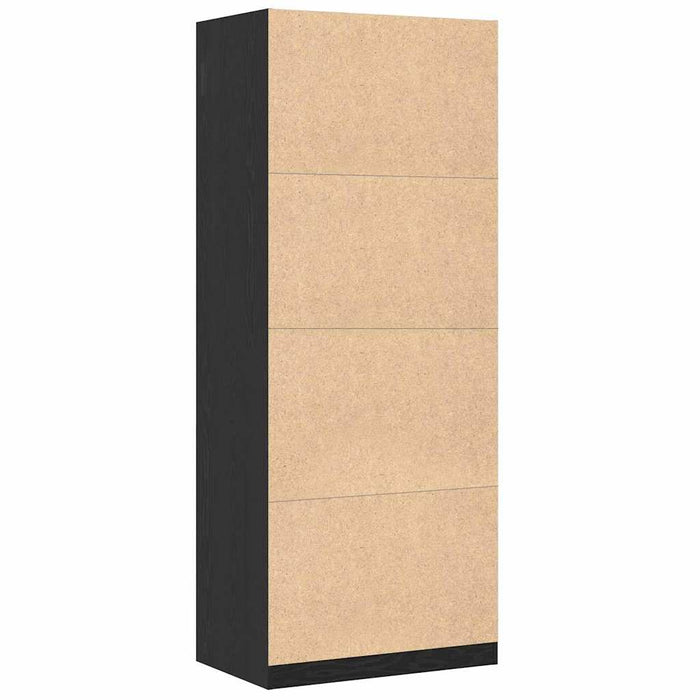 Dulap cu raft Stejar negru 80 x 50 x 200 cm Lemn compozit - WALTI WALTI