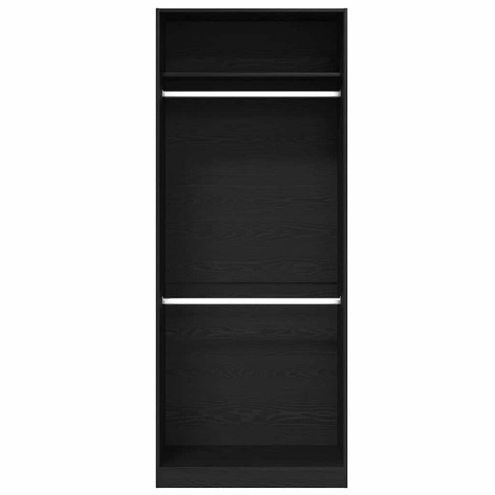 Dulap cu raft Stejar negru 80 x 50 x 200 cm Lemn compozit - WALTI WALTI
