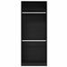 Dulap cu raft Stejar negru 80 x 50 x 200 cm Lemn compozit - WALTI WALTI