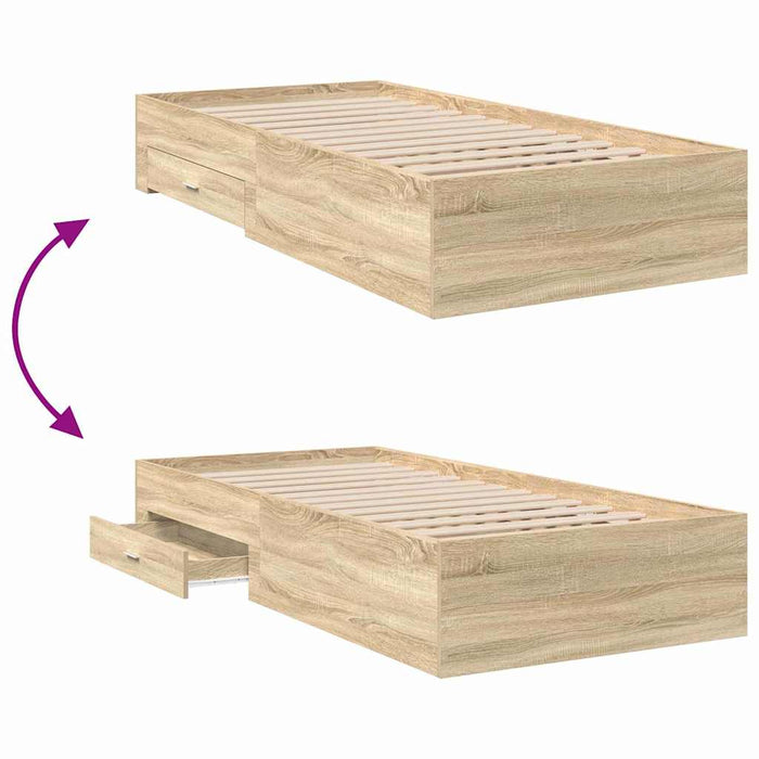 Cadru de pat Maro 90 x 190 cm Lemn compozit - WALTI WALTI