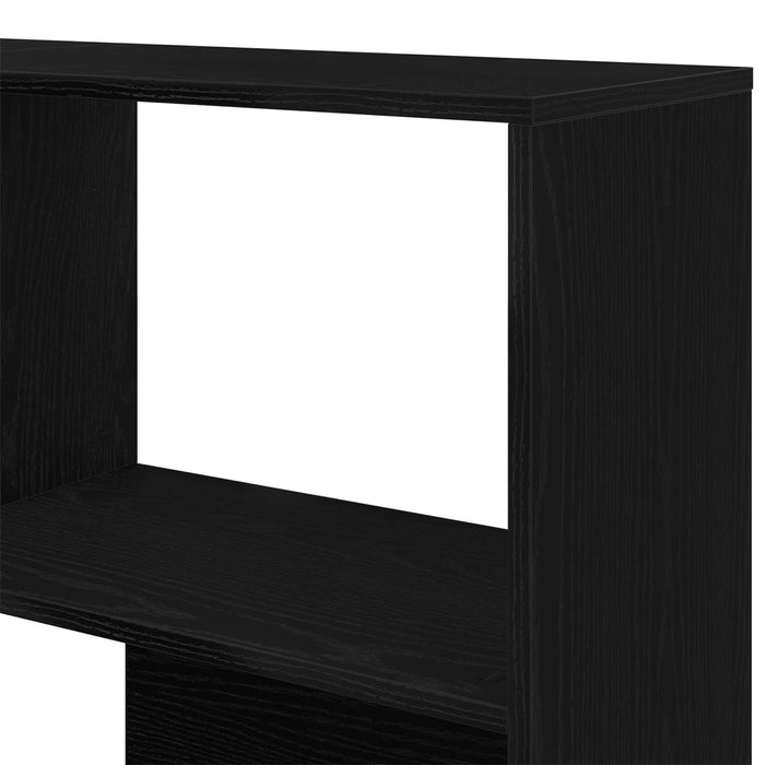 Dulap 6 niveluri 85 x 85 x 140 cm Lemn compozit Stejar Negru - WALTI WALTI
