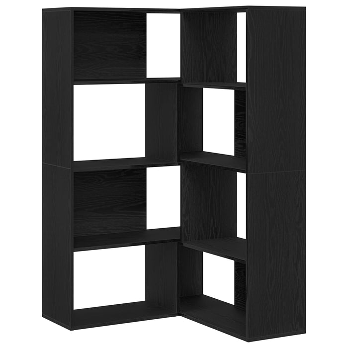Dulap 6 niveluri 85 x 85 x 140 cm Lemn compozit Stejar Negru - WALTI WALTI