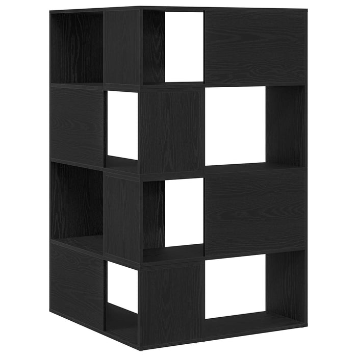 Dulap 6 niveluri 85 x 85 x 140 cm Lemn compozit Stejar Negru - WALTI WALTI