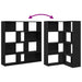 Dulap 6 niveluri 85 x 85 x 140 cm Lemn compozit Stejar Negru - WALTI WALTI