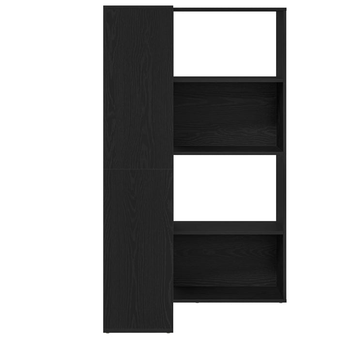Dulap 6 niveluri 85 x 85 x 140 cm Lemn compozit Stejar Negru - WALTI WALTI