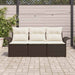 Set de canapele pentru grădină 3 pcs Maro 196 x 62 x 85cm - WALTI WALTI